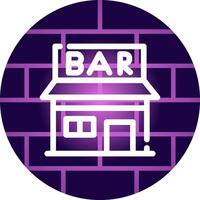 Bar Creative Icon Design vector