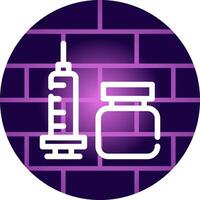 Vaccine Creative Icon Design vector