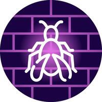 Bug Creative Icon Design vector