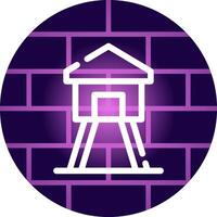 Watchtower Creative Icon Design vector