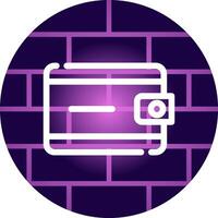 Wallet Creative Icon Design vector