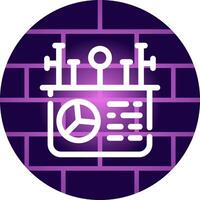 Line Neon Wall Design vector