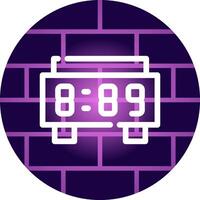 Digital Clock Creative Icon Design vector