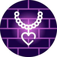 Pearl Necklace Creative Icon Design vector