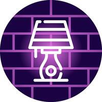 Table Lamp Creative Icon Design vector