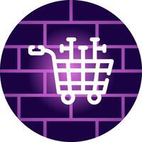 Shopping Cart Creative Icon Design vector