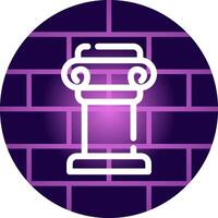 Pillar Creative Icon Design vector