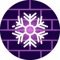 diseño de icono creativo de copo de nieve vector