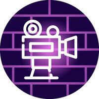 Video Camera Creative Icon Design vector