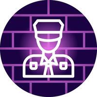 Police Man Creative Icon Design vector