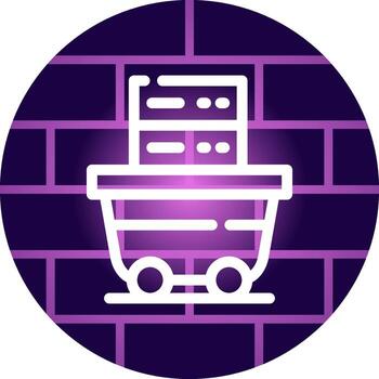 Data Mining Creative Icon Design vector