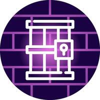 Jail Creative Icon Design vector