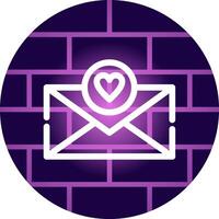 diseño de icono creativo de carta de amor vector