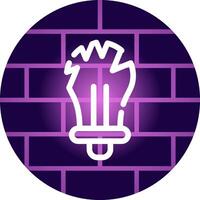 Bulb Creative Icon Design vector