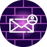 Contact Email Creative Icon Design vector