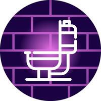 Toilet Creative Icon Design vector