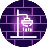 Roof Shower Creative Icon Design vector