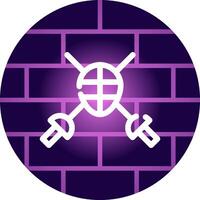 Fencing Creative Icon Design vector