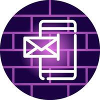 Mobile Email Creative Icon Design vector