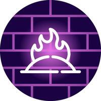 Incineration Creative Icon Design vector