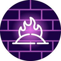 Incineration Creative Icon Design vector