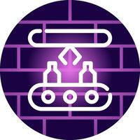 Conveyor Belt Creative Icon Design vector