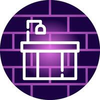 Bathtub Creative Icon Design vector