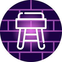 Stool Creative Icon Design vector