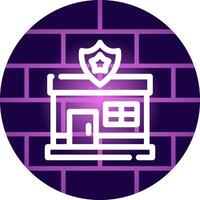 Police Station Creative Icon Design vector