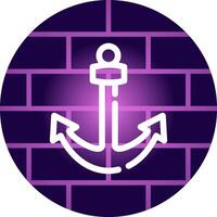 Anchor Creative Icon Design vector