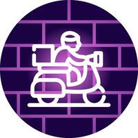 Delivery Bike Creative Icon Design vector