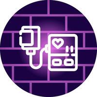 Tensiometer Creative Icon Design vector