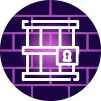 Jail Creative Icon Design vector