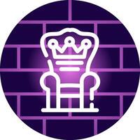 Throne Creative Icon Design vector