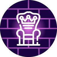 Throne Creative Icon Design vector