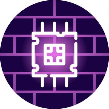 Processor Creative Icon Design vector