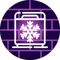 Freezer Creative Icon Design vector