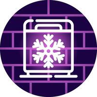 Freezer Creative Icon Design vector