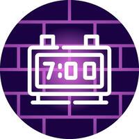 Digital Clock Creative Icon Design vector