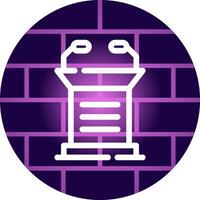 Lectern Creative Icon Design vector