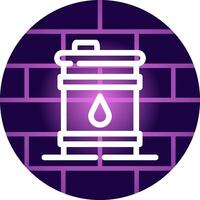 Oil Barrel Creative Icon Design vector