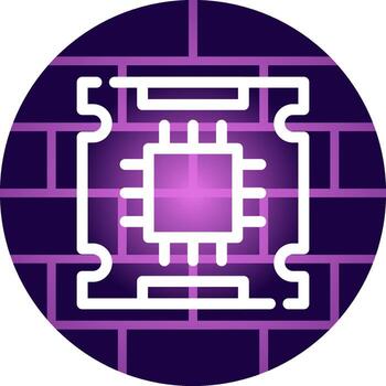 Processor Creative Icon Design vector