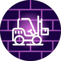 Forklift Creative Icon Design vector