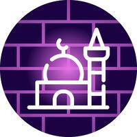 Mosque Creative Icon Design vector