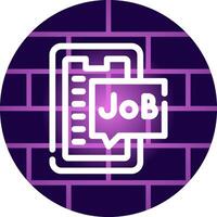 Job Search Creative Icon Design vector