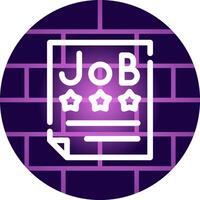 Job Offer Creative Icon Design vector