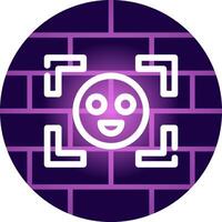 Face Detection Creative Icon Design vector