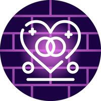 Line Neon Wall Design vector
