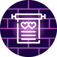 Wedding Vows Creative Icon Design vector