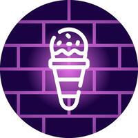 Ice Cream Cone Creative Icon Design vector